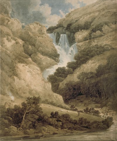 The Gorge of Watendlath with the Falls of Lodore by Thomas Girtin